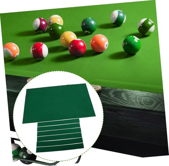 Tafelkleed Rechthoekig - Billart Laken - Speloppervlak Creëren - Stevige Vezelstof - 240 x 145 cm - Groen — afbeelding 5