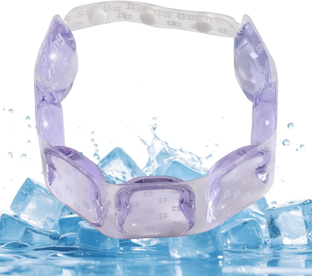 Nek Koelbuis - Koelband Nek - Warm Weer - Verstelbaar Draagsysteem - 60 cm - Blauw