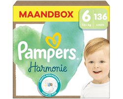 Pampers - Harmonie - Maat 6 - Maandbox - 136 stuks - 13+KG