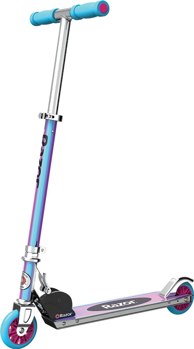 Bol.com Razor A Special Edition - Step - Roze Blauw - Opvouwbaar - Kleine Wielen 98 mm - Voor Kinderen - Tot 65 kg - Vanaf 5 jaar aanbieding
