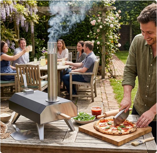 Pizzaoven voor buiten - met pizzasteen — afbeelding 2