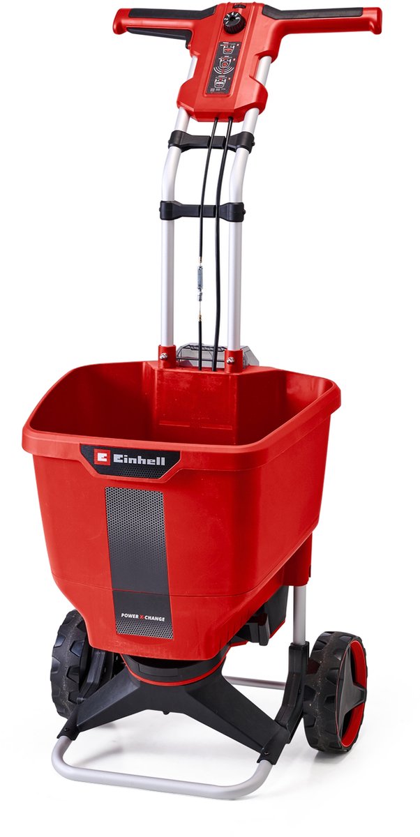 Bol.com Einhell Accu Strooiwagen GE-SR 18/22 Li Solo - Power X-Change - 18 V/Li-ion - 22 L - 6-traps toerentalregeling - 6-traps... aanbieding