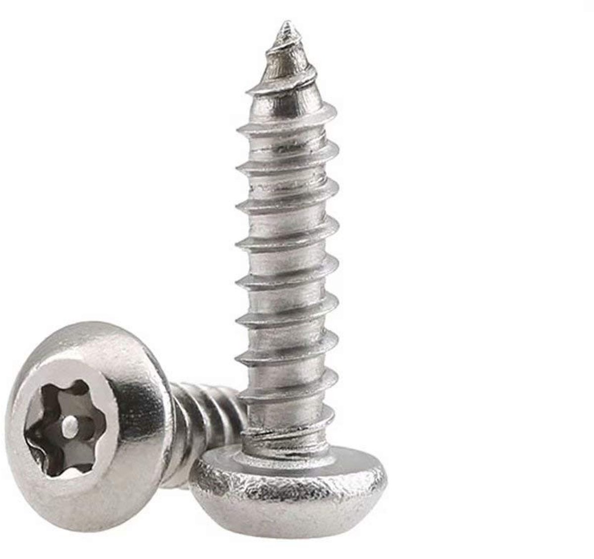 Dailygoods- Zelftappende Schroeven 20 Stuks - M3.9 x 13mm - Roestvrij Staal 304 - Houtbewerking - Bevestigingsschroeven - Diep Schroefdraadontwerp