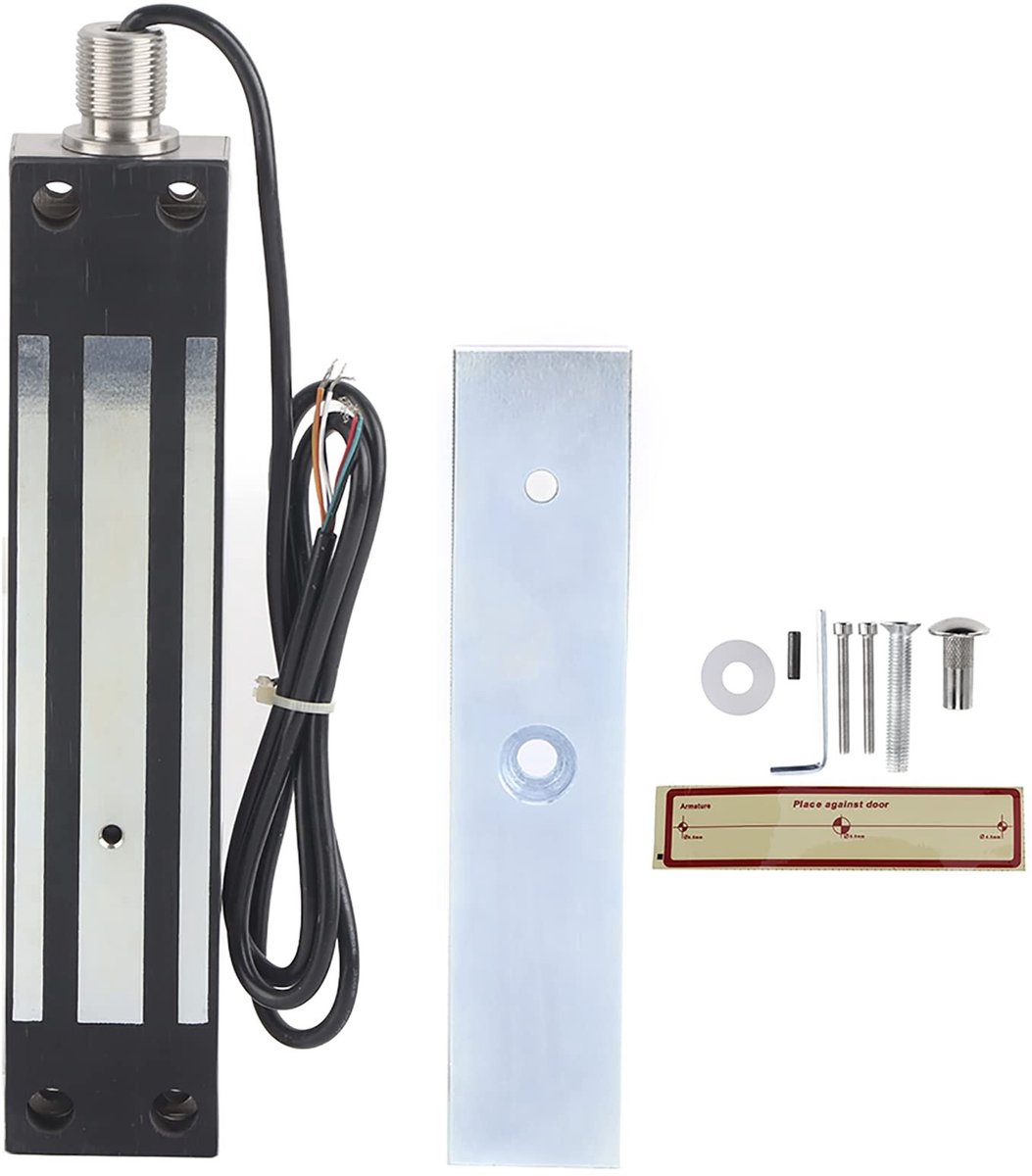 Dailygoods- Deurslot 280 Kg Magnetisch - Waterdicht - Roestvrij Staal - Veiligheidsdeur - 12V/24V Voeding - IP68 Afdichting - Magnetisch Slot