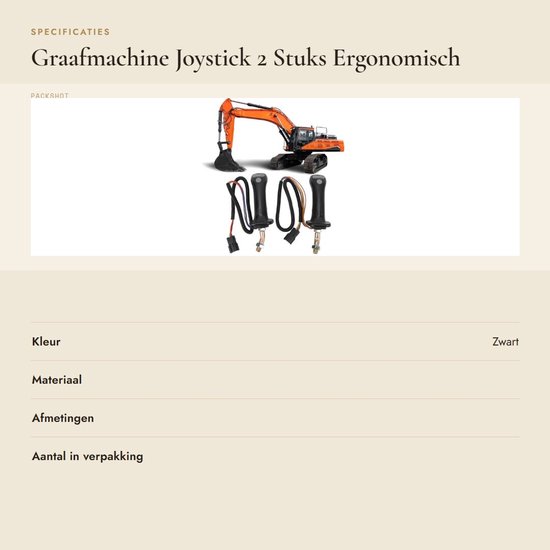 Dailygoods - Graafmachine Joystick - 2 Stuks - Ergonomisch Comfort - 3 Knoppen - Geschikt voor Doosan DH DX150 215 225 300 370-9C - Verbeterde Bedieni van Dailygoods — afbeelding 4