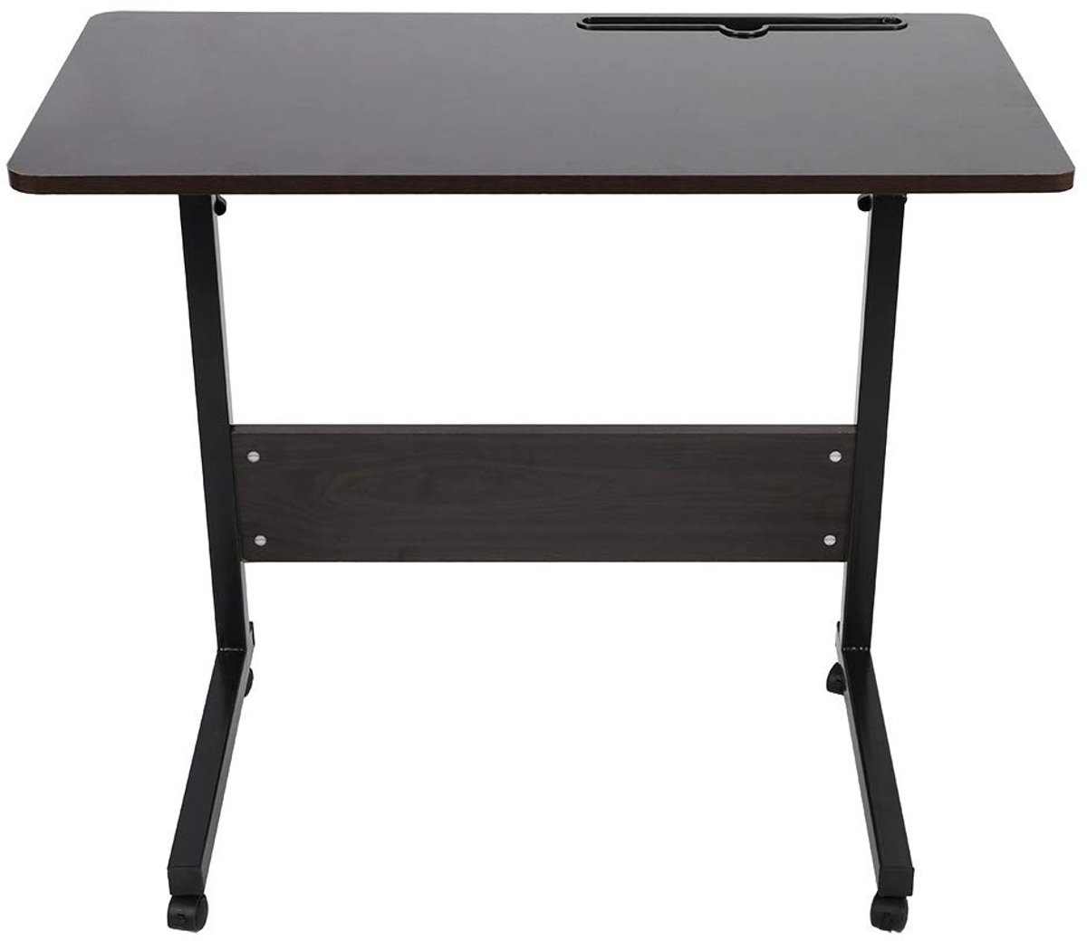Dailygoods- Laptopbureau Verstelbaar - Afneembare Telefoontafel - Ruimtebesparend - Hoogwaardig MDF - Stalen Frame - Waterbestendig - Werkbureau