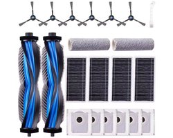 21-delige -2 rolborstel, 2 borstelrollen, 6 zijborstels, 6 stofzakken, 4 HEPA-filters en 1 Reinigingsborstel- Voor ECOVACS DEEBOT X8 Pro Omni/ X8 Omni robotstofzuiger
