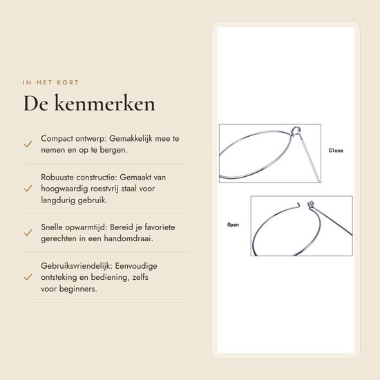 Dailygoods- Campingfornuis Sterke Vuurkracht - Piëzo-Ontsteking van Dailygoods — afbeelding 2