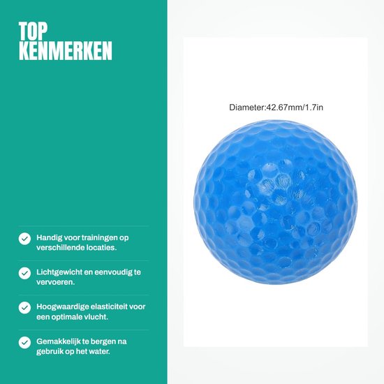 Zeynomax - Drijvende golfballen - Golf oefenballen voor buitensport - Donkerblauw - Waterbestendige golfballen - Ideaal voor trainingen - Geschikt v.. van Merkloos — afbeelding 2