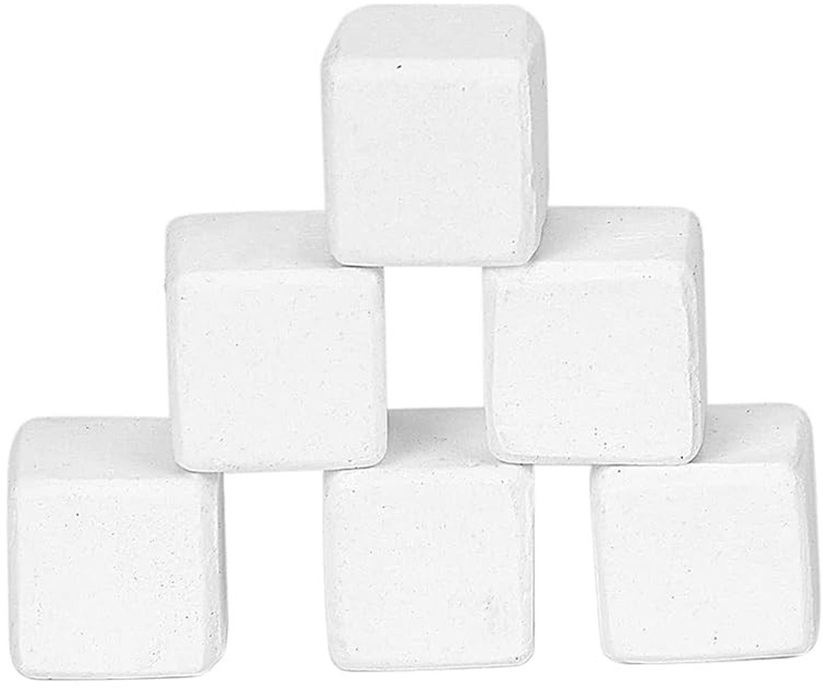 Dailygoods- Calciumstenen 6 Stuks - Natuurlijke Kauwsteentjes - Oplosbare Mineraalblokken - Essentieel Calciumsupplement - Voor Schildpadden/Reptielen - Ondersteunt Gezonde Groei