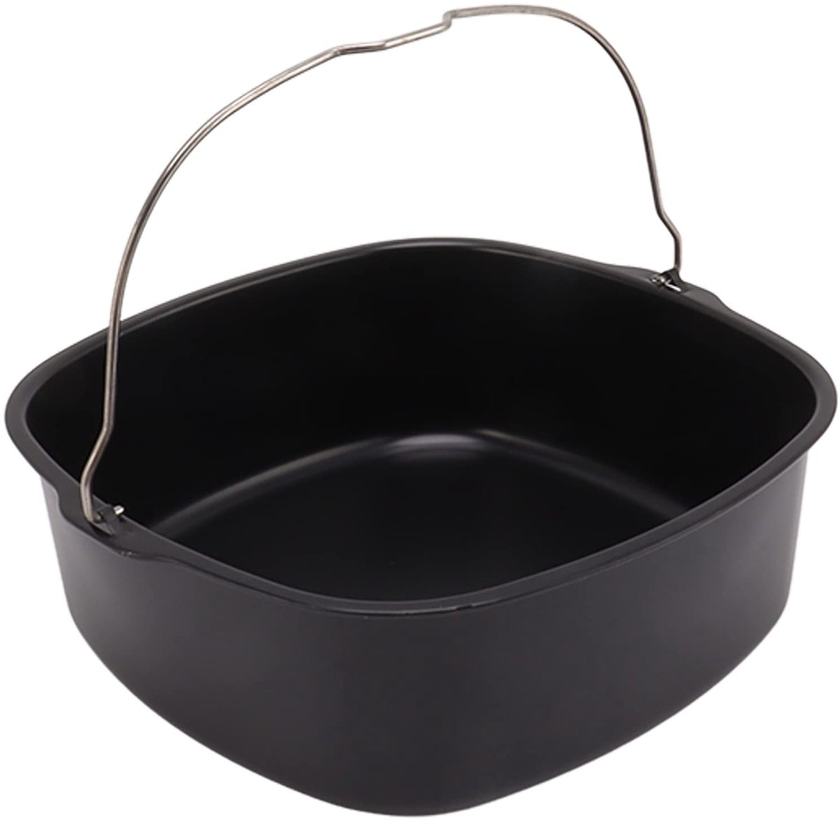 Dailygoods- Cakepan Met Antiaanbaklaag - Bakvorm Voor Friteuse - Bakvorm Voor Airfryer - Vaatwasmachinebestendig - Geschikt Voor Meeste Merken - Voedselveilig Metaal