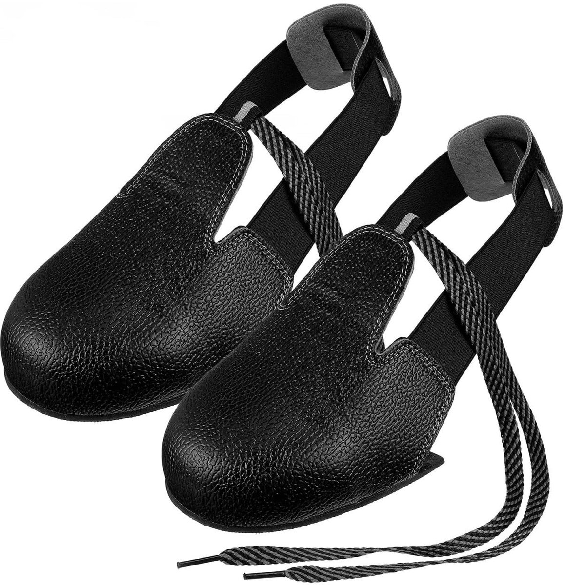 Dailygoods- Veiligheidsoverschoenen Antislipzool - Verstelbare Riem - Slagvaste Teenkap - Maat 36-46 - Geschikt voor Smalle Schoenvormen - Hoogwaardig Leer - Veiligheidsschoenen