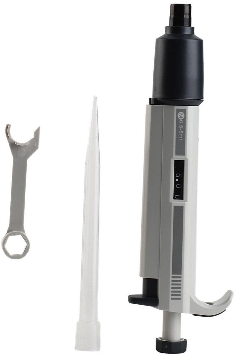 Dailygoods- Micropipet Hoge Precisie - Variabele Pipet - Bemonstering - Laboratorium - Ergonomische Handgreep - Duidelijke Aflezingen