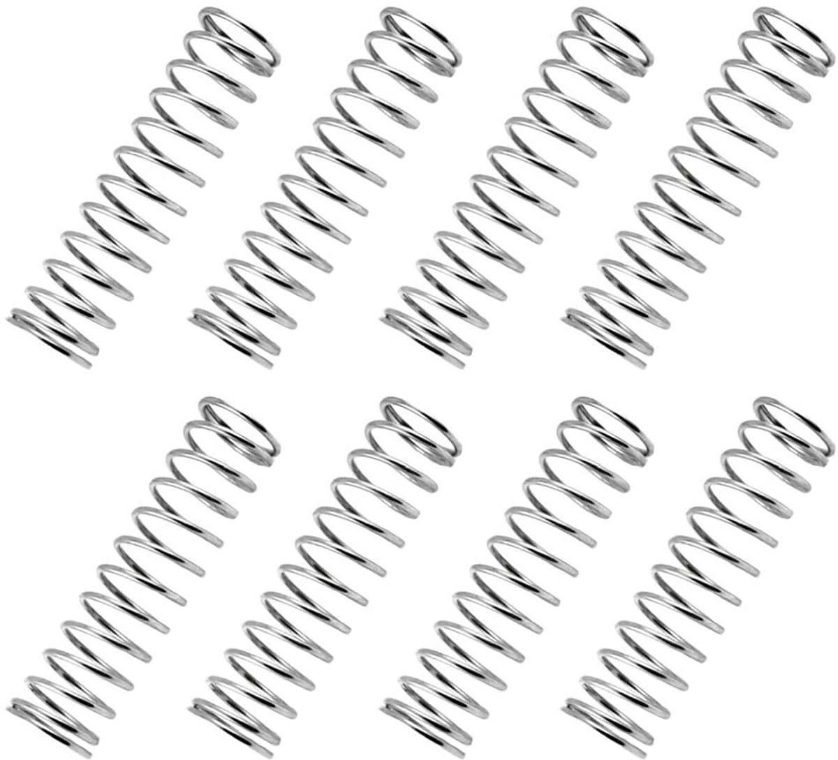 Dailygoods- Trekveren 50 Stuks - Roestvrij Staal - Micro Kleine Drukveren - Draadmaat 0,5 mm - Gereedschap - Eenvoudig te gebruiken - Drukveer