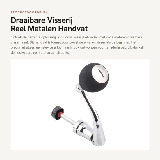 Dailygoods- Visserij Reel - Metalen Draaibare Handgreep - Antislip EVA - Stevige Bevestiging - Lichtgewicht en Duurzaam - Geschikt voor Series 2000/3000/4000/5000/6000 - Visreel van Dailygoods — afbeelding 5