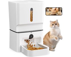 Automatic Cat Feeder with Camera Dog Feeder with Timer 7L Night Vision HD 1080P Automatic Feeder for Dogs Adjustable Camera Feeder Dispenser