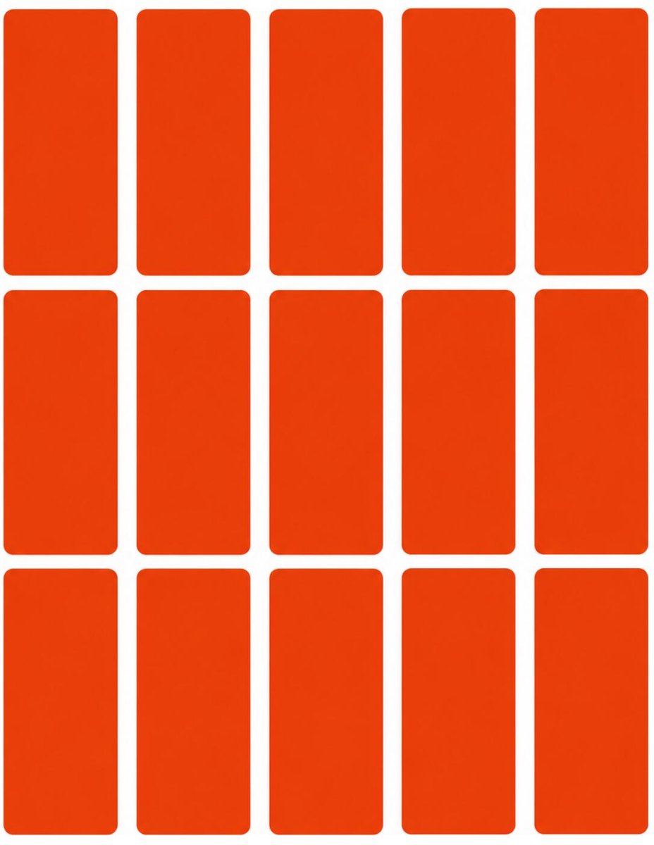 Herma weckpot etiket stickers - rood - 20 x 50 mm - 480x stickers - verwijderbaar