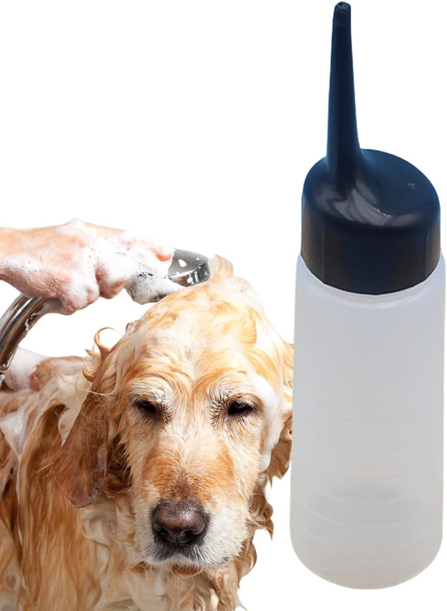 Killogood Hondenshampoo sprayer - hondenaccessoires - badbenodigdheden - 150ml dispenser voor huisdierenwasfles - navulbare huisdierenshampoo mixer - knijpfles - multifunctionele dierbenodigdheden voor katten - kinderen
