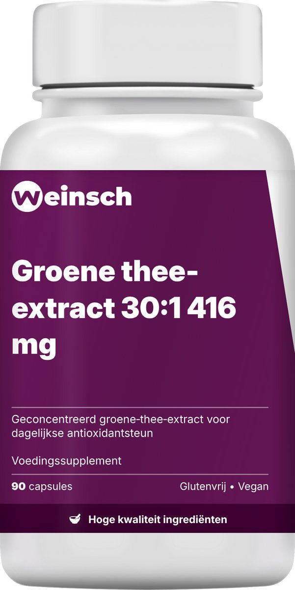 Weinsch Groene thee-extract 30:1 416 mg | 525mg | 90 capsules