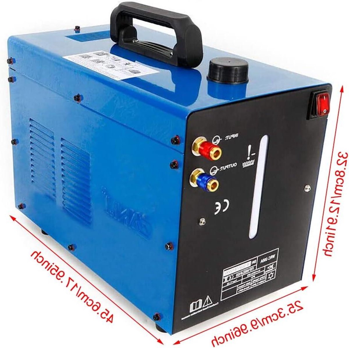 Industriële Waterkoeler - Koelsysteem Apparaat - Warmte Afvoeren - Krachtige Koperen Pomp - 10 Liter Reservoir - Blauw Zwart