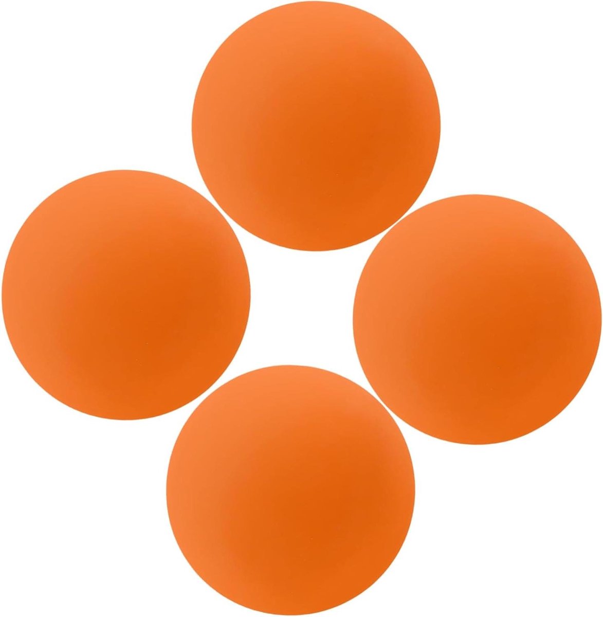 Rubber Squash Ballen - Trainingsballen Stuiterballen - Reactie Coördinatie Oefenen - Hoge Elasticiteit - 4 Stuks - Oranje