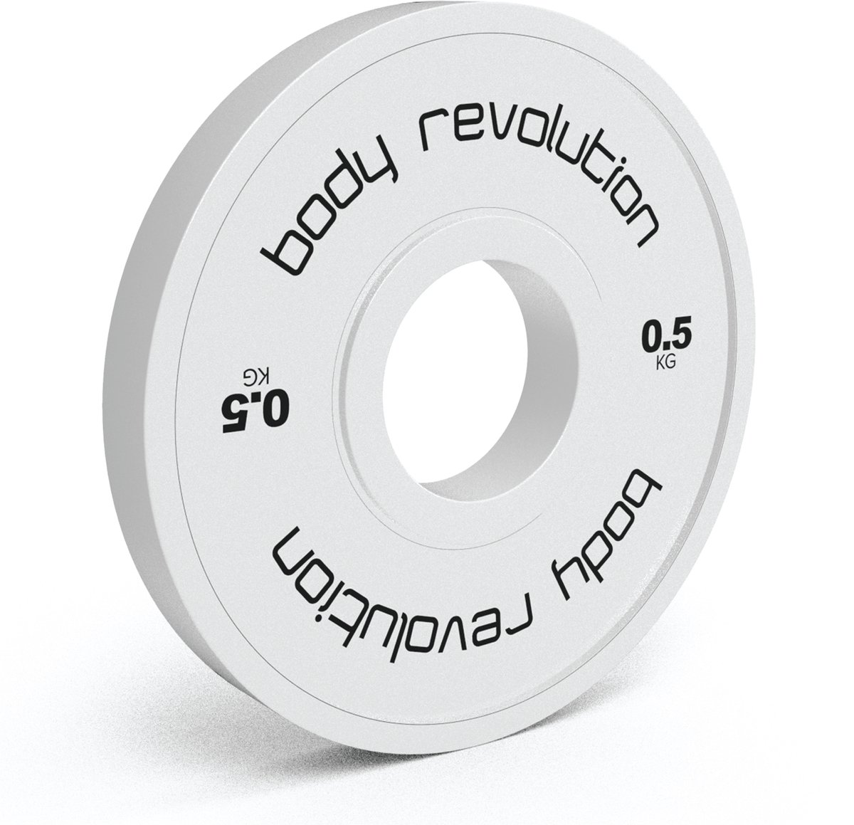 2× 0,5 kg Body Revolution schijven, totaal 1 kg, 50 mm.