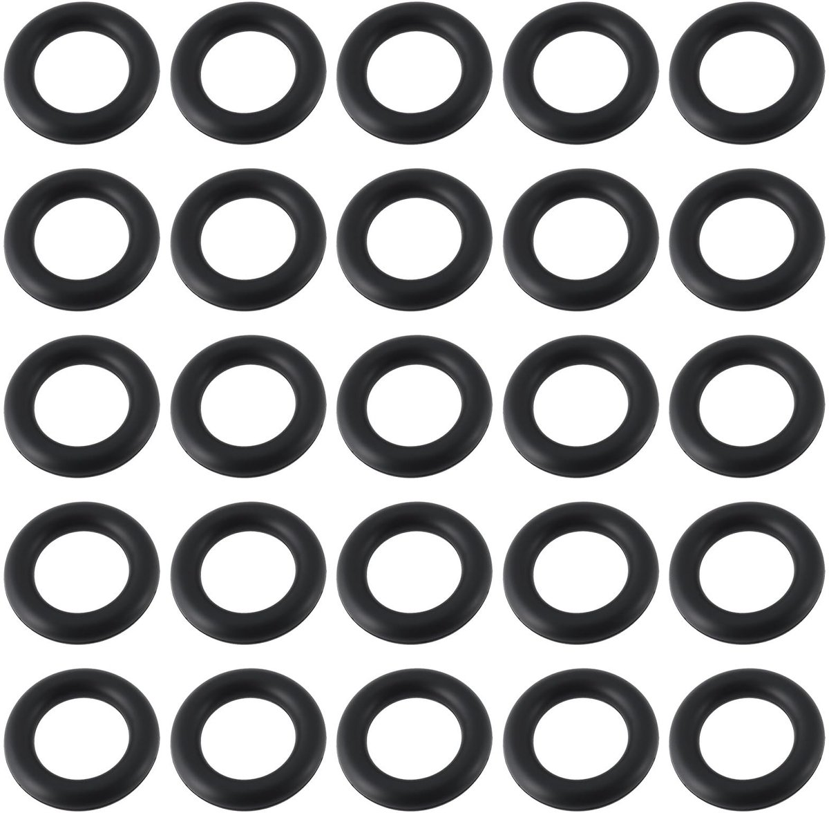Dailygoods- O-ring 100 Stuks - Rubber - 3/8 inch ID - 5/8 inch OD - Geschikt voor Vloeistoffen - Eenvoudig te Installeren - Afdichtring