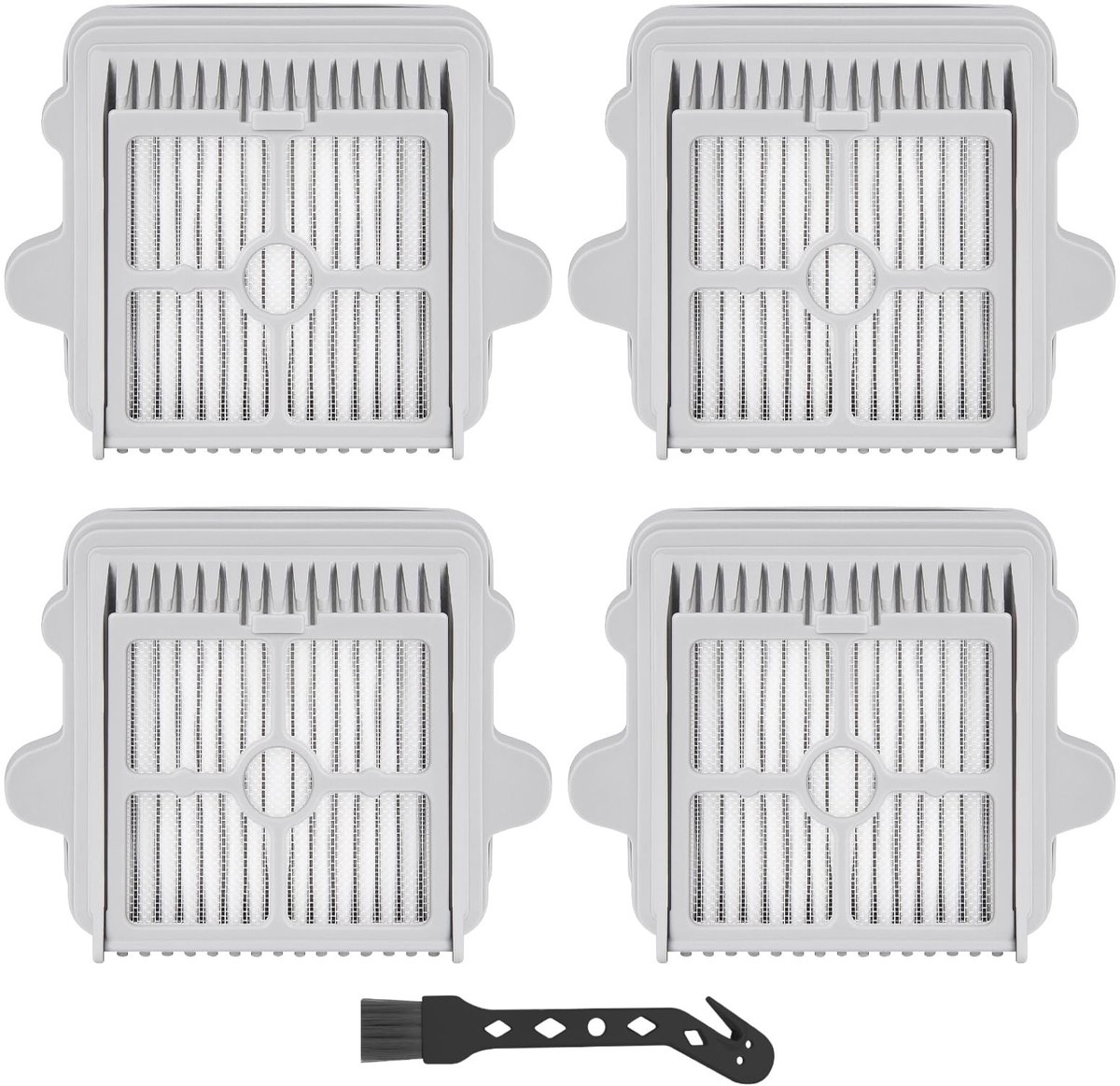 Dailygoods- HEPA-filters 4 stuks - Stofzuigerfilter - Roborock F25 - Wasbaar - Duurzaam - Vangt 99,97% stof en vuil