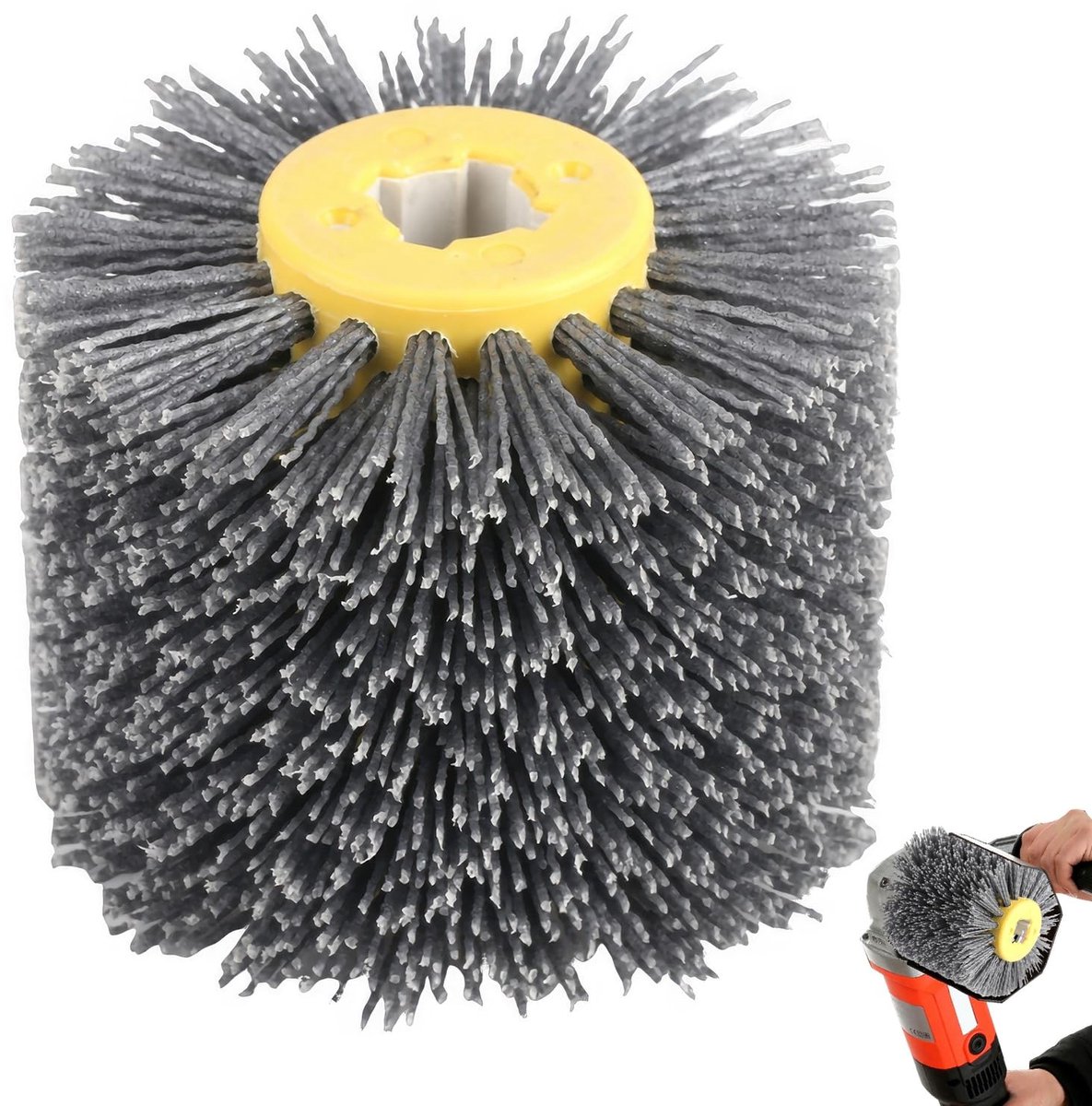 Dailygoods- Polijstschijf 120 Grit - Draadtrekwielborstel - Draadtrekken - Ontroesten - Ontbramen - Hoge duurzaamheid - Schuurwiel