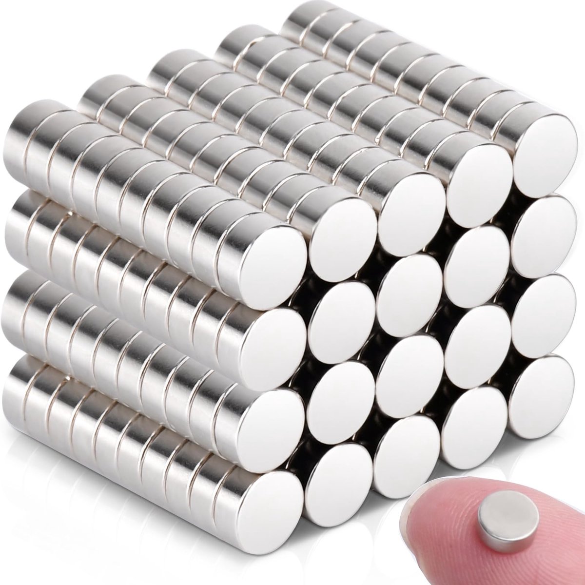 Dailygoods- Mini Magneten Sterk - 200 Stuks - Neodymium Magneten - Rond 5 x 2 mm - Antislip Grip - Ideaal voor Whiteboard/Pinboard