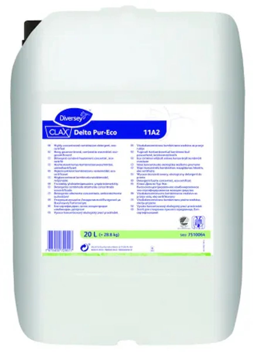 Diversey Clax Ecologische vloeibare alkalische versterker zachte water 20 Liter Clax