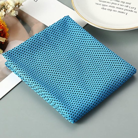 Koelhanddoek - IJsdoek Microvezel - Sport en Ontspanning - Sneldrogend Ademend - 30x80 cm - Roos Rood — afbeelding 3
