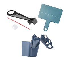 Motorcycle Chain Cleaner - Portable ABS Gear, Effective Wash Applicators Oiler Tool, Reliable Dirt Bikes Spray Brushes Sets, Four Piece Garage Upkeep Equipments - For Cycling Travels Outdoors