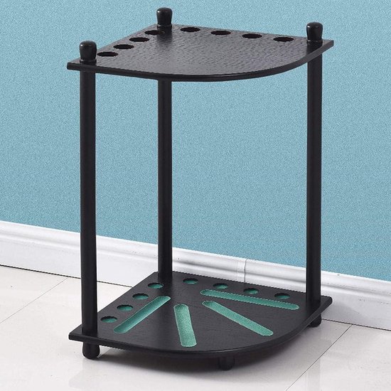 Biljart Keu Houder - Keurek Pooltafel - Biljart Accessoires Opbergen - Ruimtebesparend Ontwerp - H 53cm B 36cm - Zwart — afbeelding 2