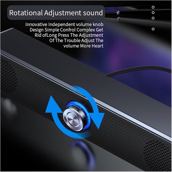 Home Theater Soundbar - Computer speaker - Films Muziek Games - Sterke Bas - Compact Design - Zwart van home — afbeelding 4