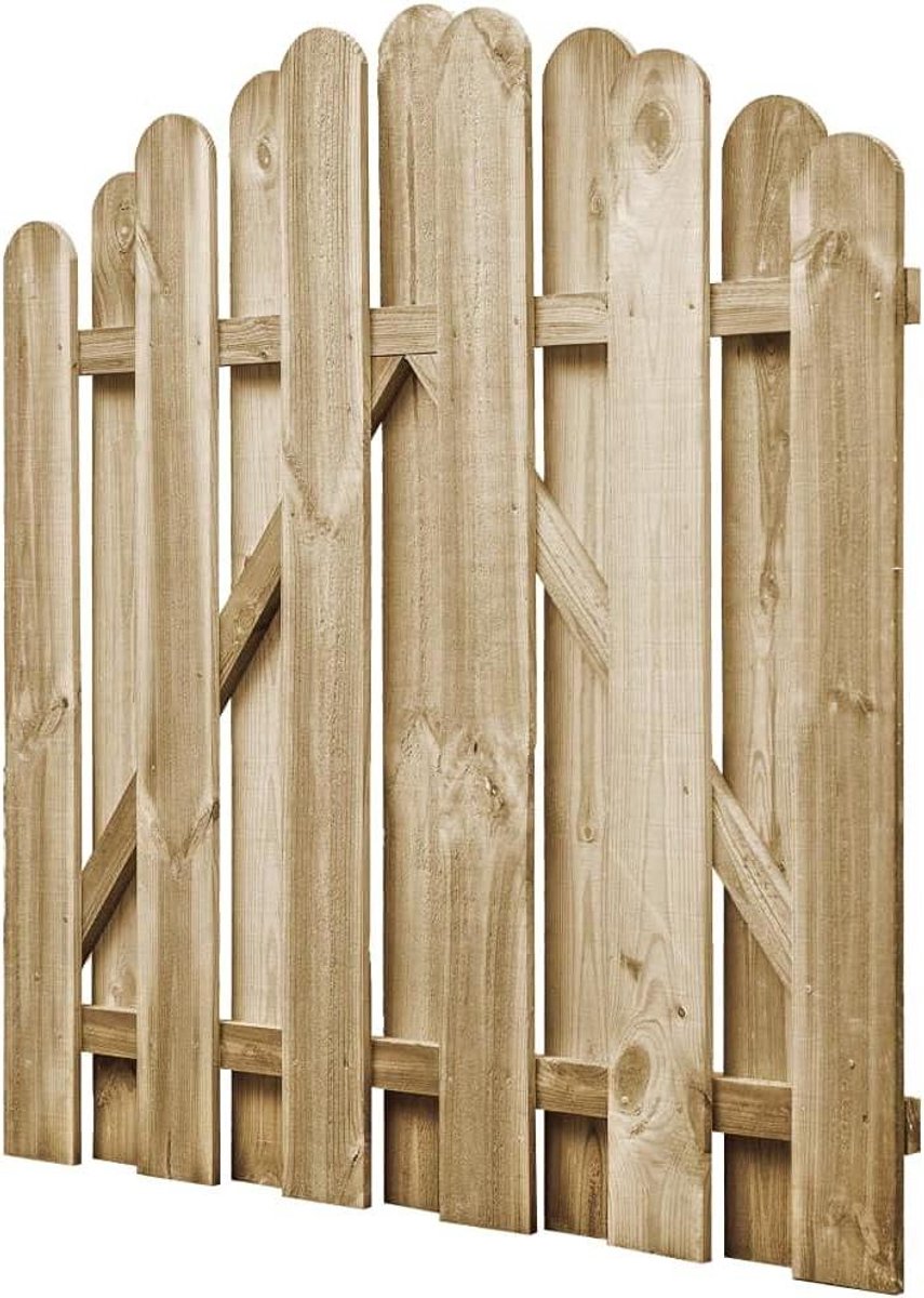 Tuinhek met Boogontwerp - Tuinpoort 100x100 cm - Geïmpregneerd Grenenhout - Weerbestendig 