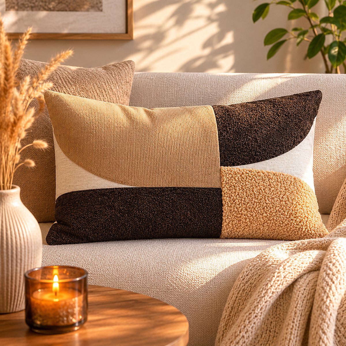 Avalon Sierkussen 30 x 50 cm – Modern Design – Polykatoen – Multikleur