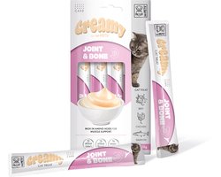 M-PETS Creamy kat functionele snack gewrichten en botten - rund & kip & zalm 60g - per 12