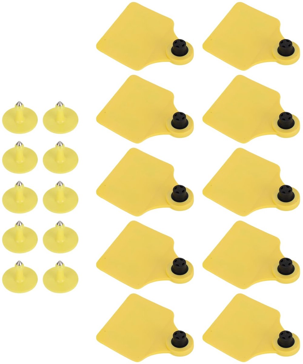 Dailygoods- Vee Oortag 10 Stuks - UHF 860-960MHz - TPU Materiaal - 1-6m Leesbereik - Dieridentificatie - Boerderijbeheer - Dieridentificatietag