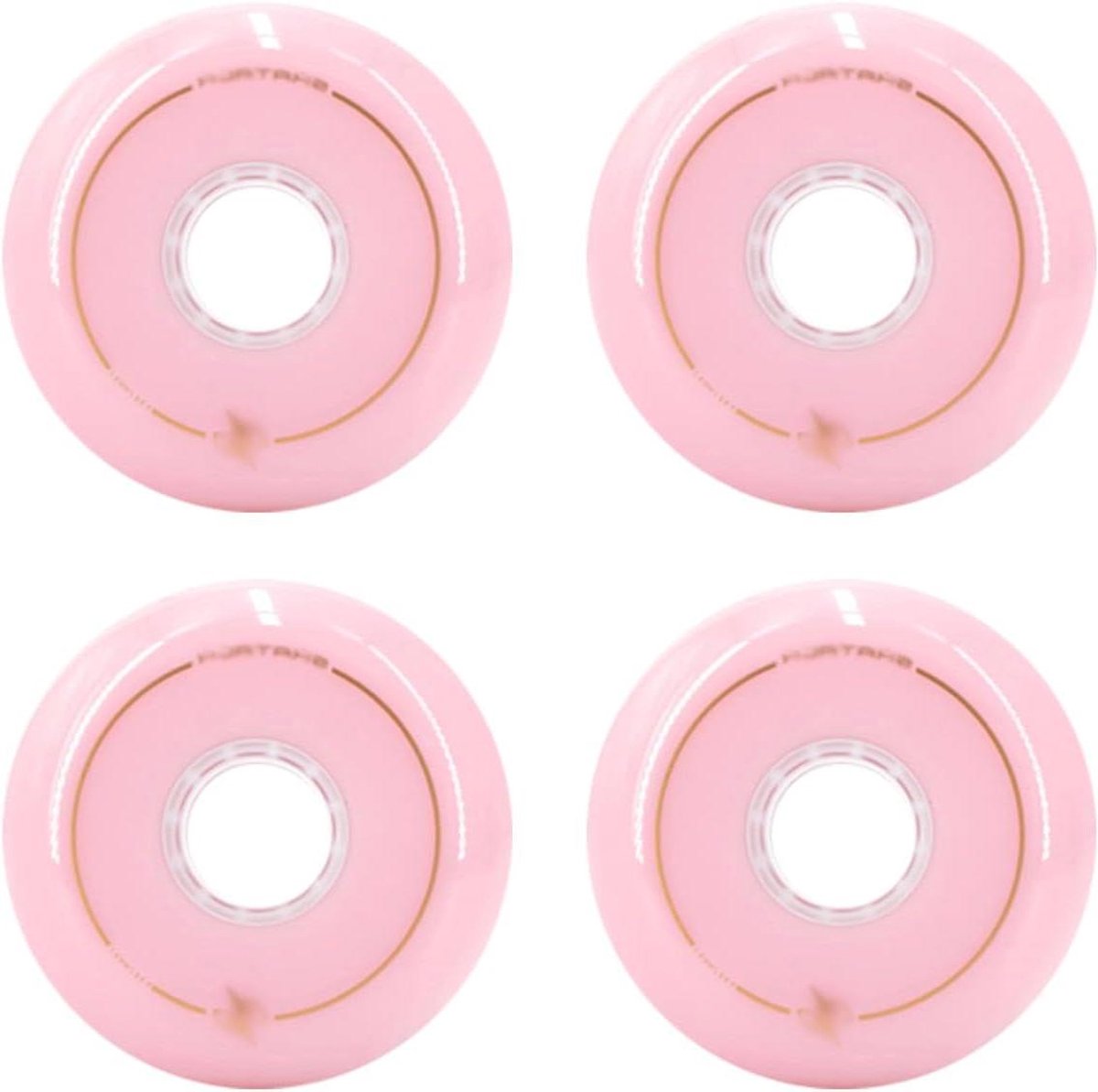 Schoenwielen - Reservewielen Skates - Buiten Skaten - Duurzaam PU Materiaal - 68mm 86A - Zwart