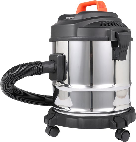 FUEGOBIRD - Aspirateur eau et poussière Electric - 2000W - 20 L - Cordon de 4 m - Raccord souffleur - Divers accessoires inclus - Tuyau plastique de 1,6 m - Filtre HEPA