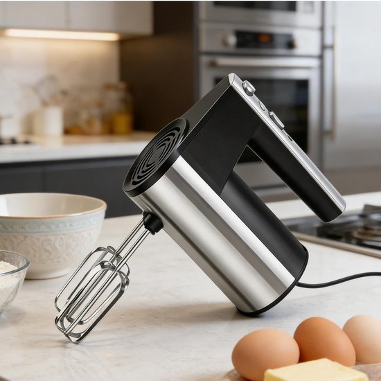 Handmixer - Keukenmixer Gardes - Bakken Maken - Antislip Handgreep - 95x175x95 cm - Zilver — afbeelding 3