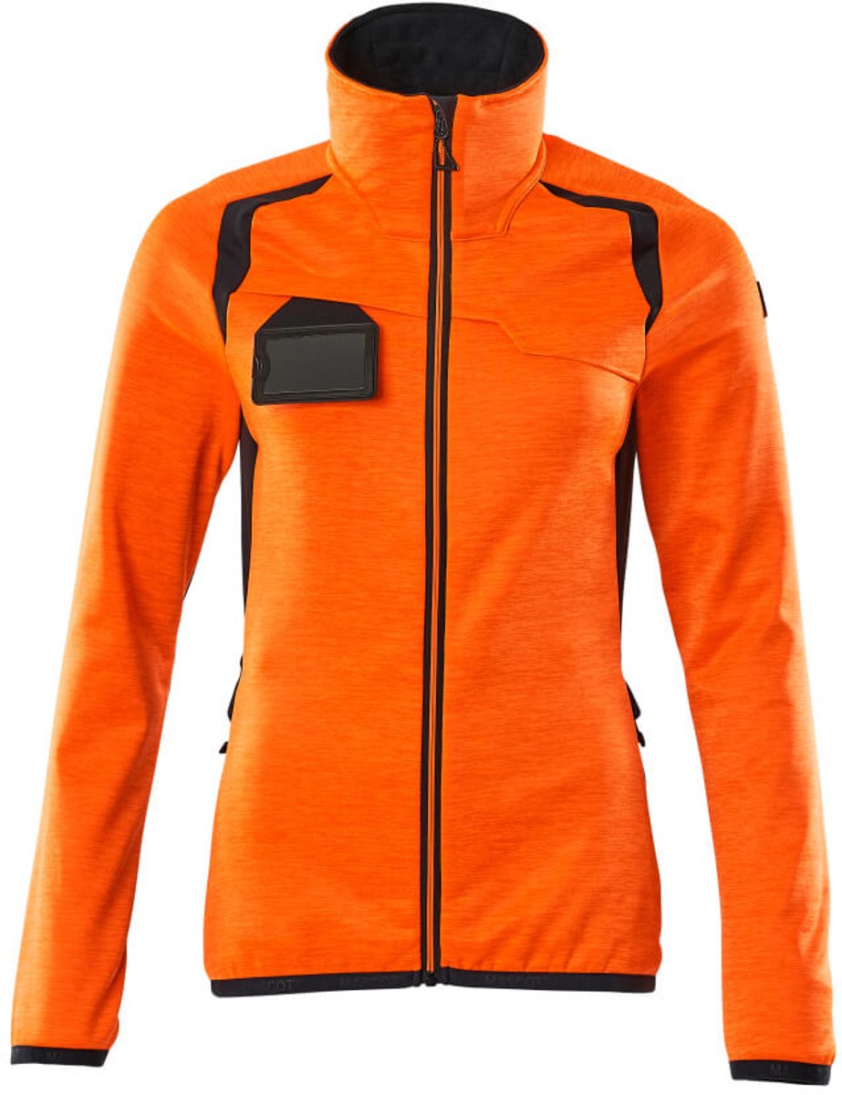 Mascot Accelerate Safe Fleecetrui met rits 19453-316 - hi-vis oranje/donkermarine - S