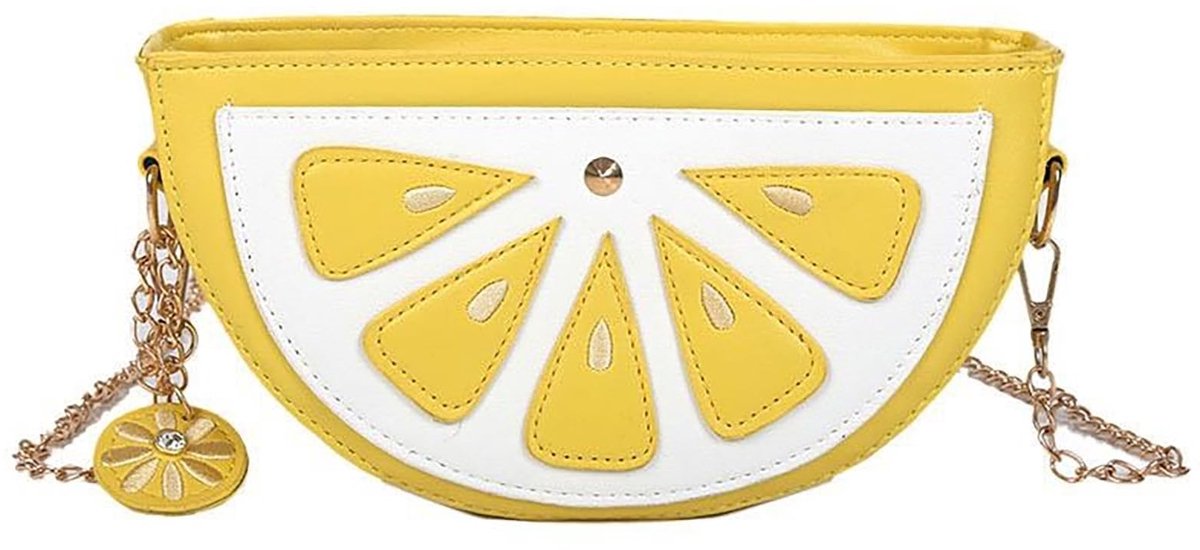 Dailygoods- Schoudertas Verfrissend Citroendesign - Handtas - Accessoires - Compact Formaat - Verstelbare Draagriem - 3D-Design