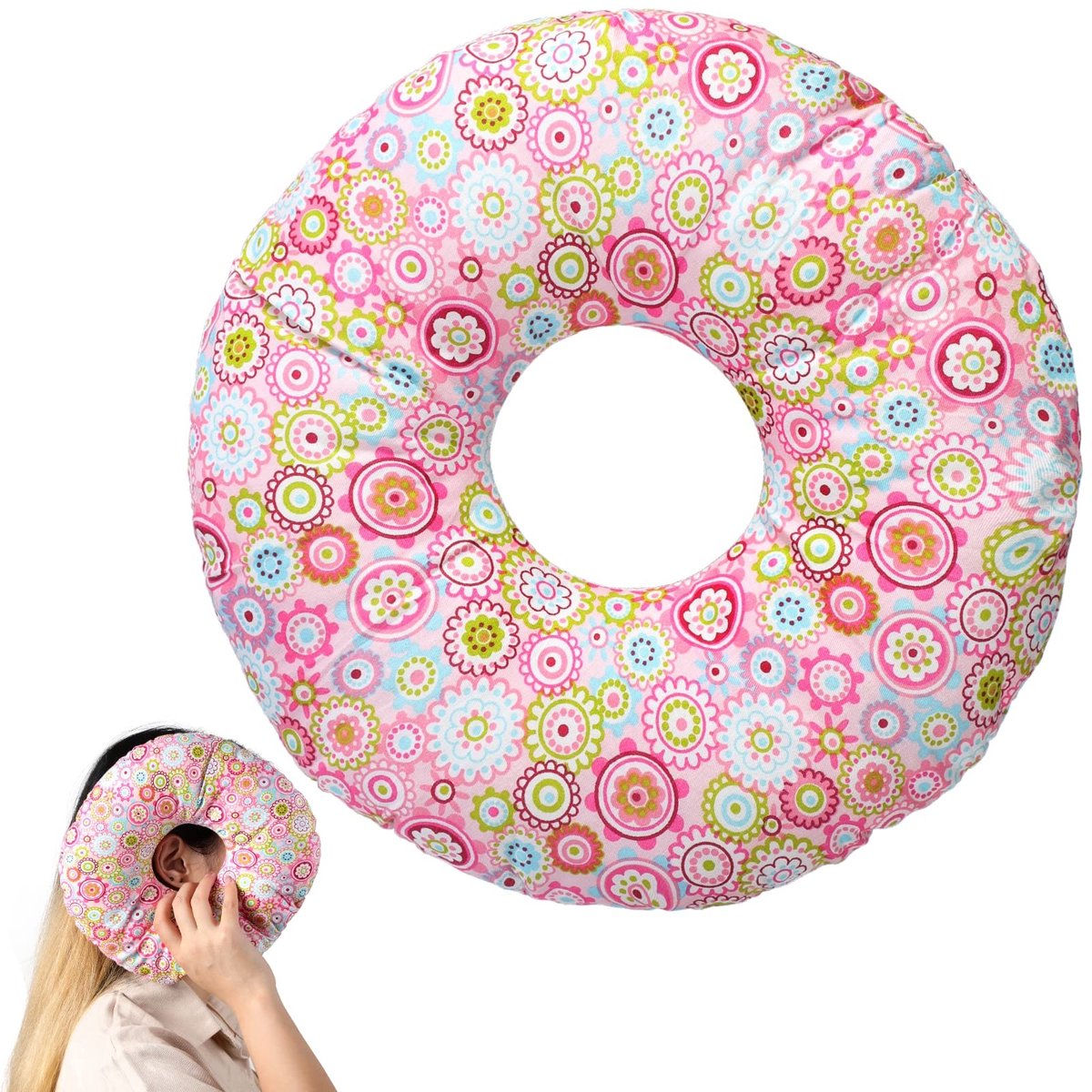 Dailygoods- Kussen met Oorgat - Slaapkussen - Kussens - Kussenhoes - Kussenvulling - Ergonomisch ontwerp