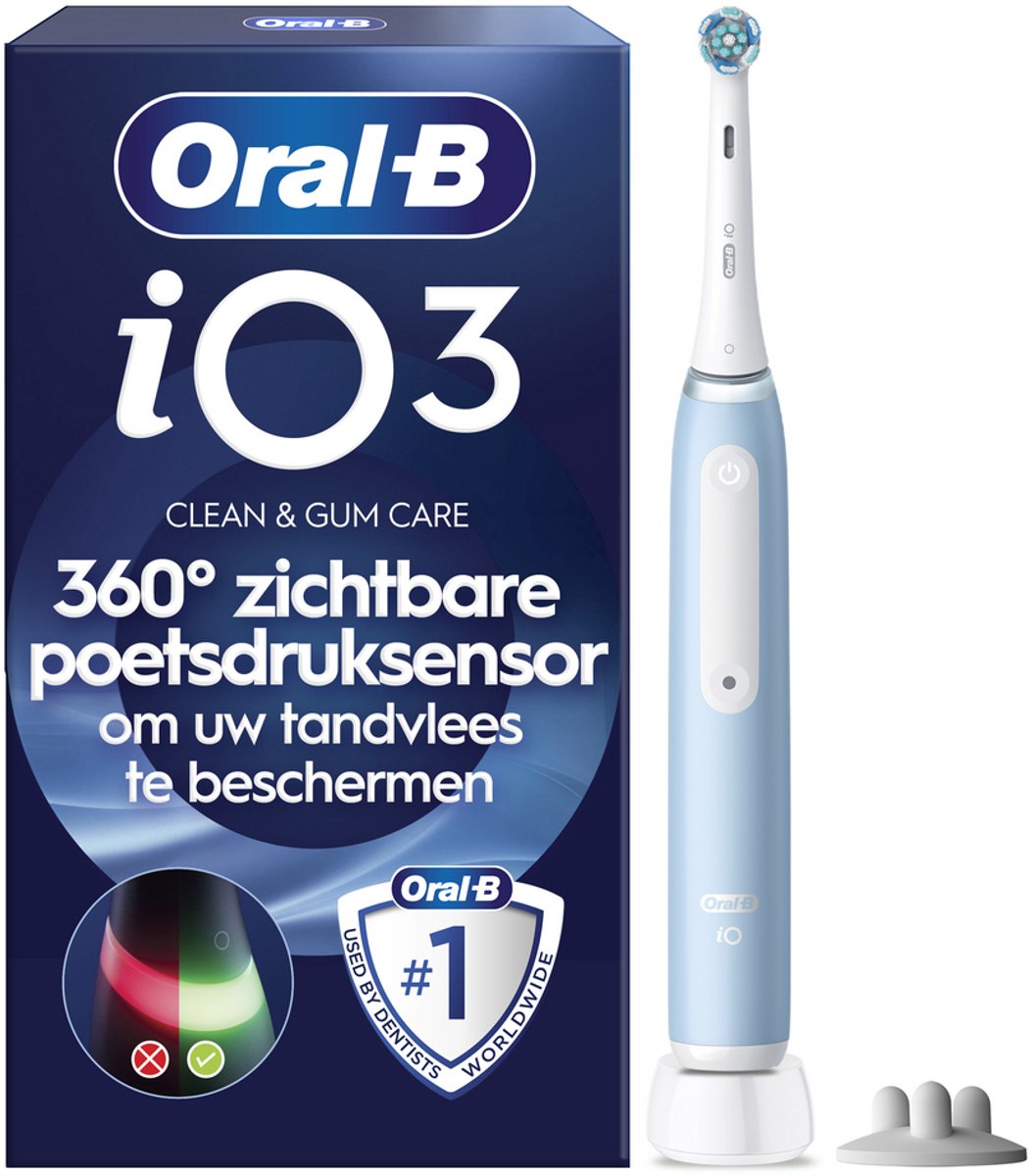 Oral-B iO 3 – Elektrische Tandenborstel – Blauw – iO-technologie