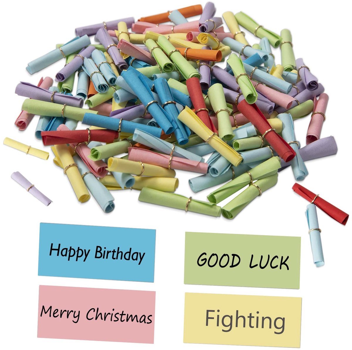 Dailygoods- Etiketten 120 stuks - Kleurrijke Labels - Briefjes voor Kinderverjaardag - Zelf te Beschrijven - Tombola Labels - Kleine Etiketten