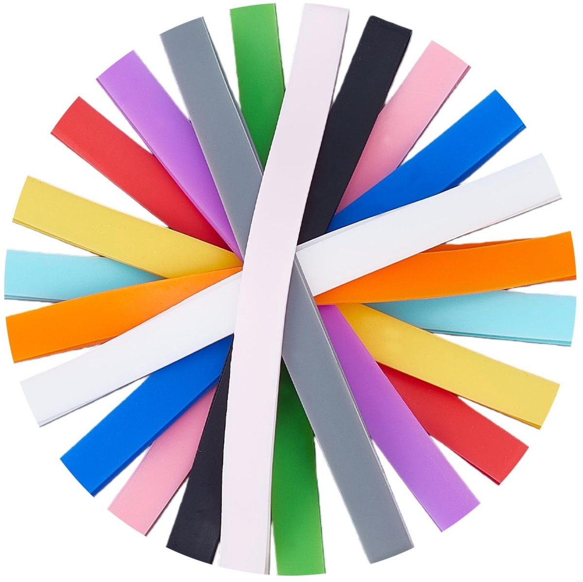 Dailygoods- Elastiekjes 12 Stuks - Veelkleurige Siliconen Banden - Elastische Rubberen Band - Sterke Rekbaarheid - 135 mm - Geschikt voor Portemonnee en Kaarten - Armbanden