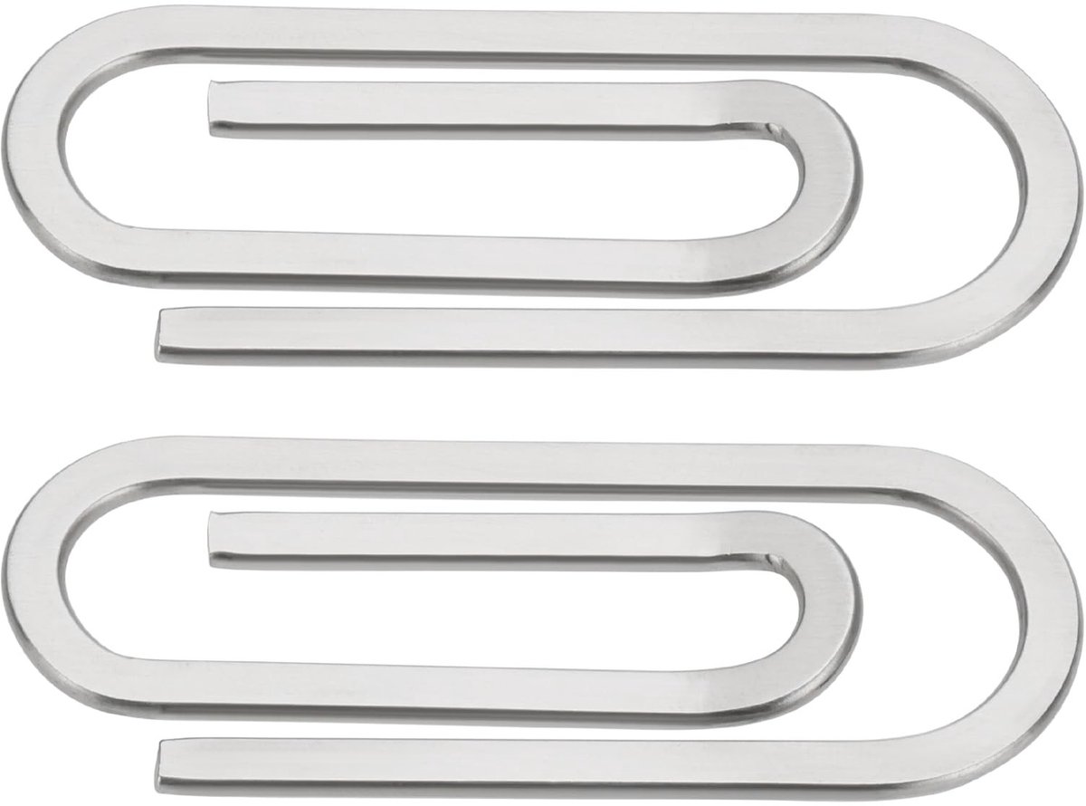Dailygoods- Geldclip Minimalistisch Ontwerp - Roestvrij Staal - Lichtgewicht - 6,5 cm x 2,5 cm - Duurzaam - Stijlvol Design - Portemonnee
