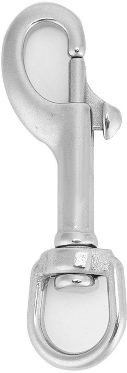 Dailygoods- Duikhaak RVS - Karabijnhaak met Schroefsluiting - Musketonhaak - Multifunctioneel - Onderwatergebruik - Duurzaam Materiaal